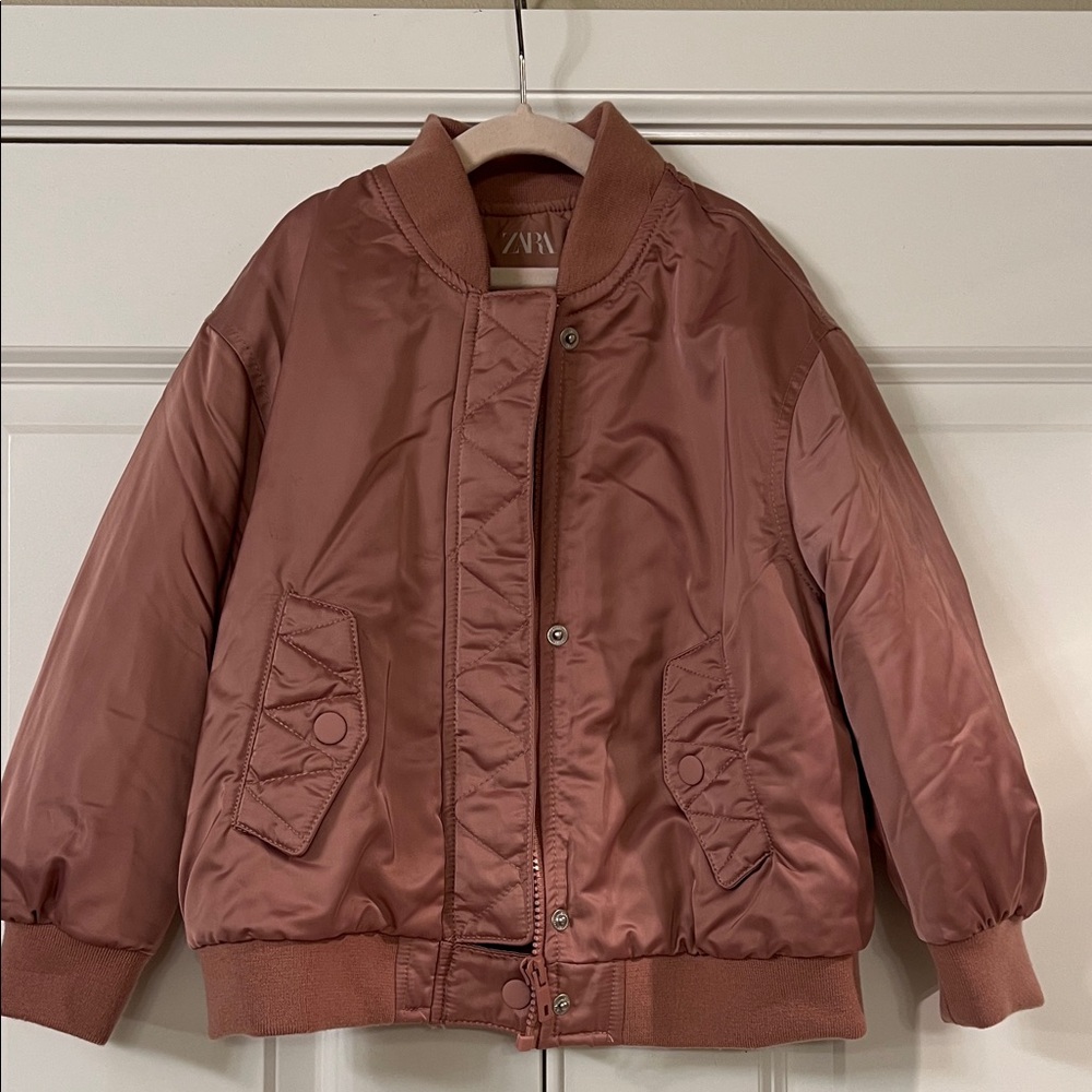 NWOT Zara little kids bomber jacket. Size 4-5